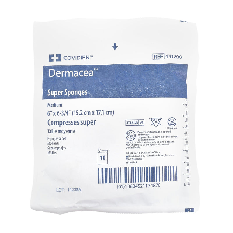 Dermacea™ Sterile USP Type VII Gauze Sponge, 6 x 6-3/4 Inch, 1 Pack (General Wound Care) - Img 2