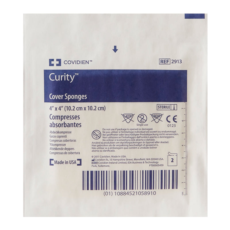 Curity™ Sterile Nonwoven Sponge, 4 x 4 Inch, 1 Pack (General Wound Care) - Img 3