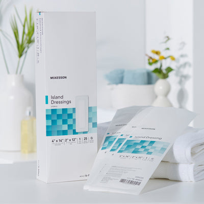 McKesson White Adhesive Dressing, 4 x 14 Inch, 1 Box of 25 (General Wound Care) - Img 10