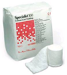 Specialist® 100 White Cotton Undercast Cast Padding, 4 Inch x 4 Yard, 1 Bag of 12 (Casting) - Img 1