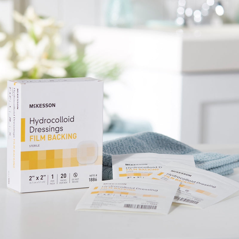McKesson Hydrocolloid Dressing, 2 x 2 Inch, 1 Box of 20 (Advanced Wound Care) - Img 10