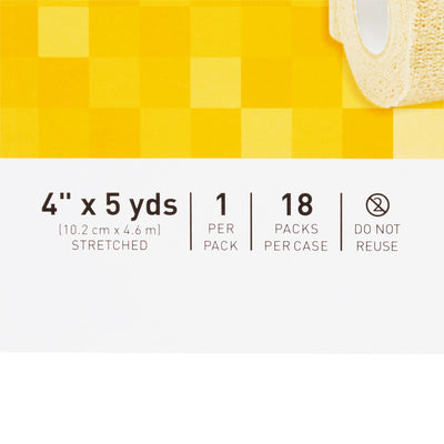 McKesson Self-adherent Closure Cohesive Bandage, 4 Inch x 5 Yard, 1 Case of 18 (General Wound Care) - Img 4