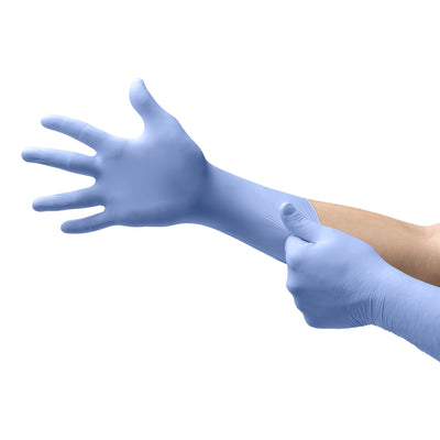 FreeForm® EC Nitrile Extended Cuff Length Exam Glove, Large, Blue, 1 Box () - Img 2