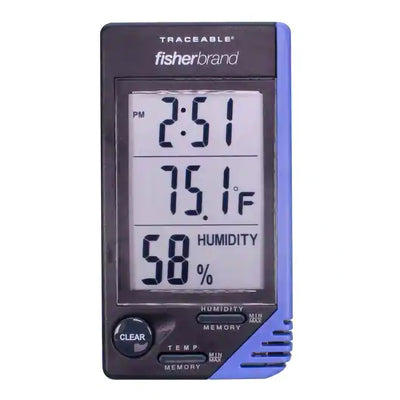Fisherbrand™ Traceable® Digital Thermometer / Hygrometer, 32° to 122° F, 1 Each () - Img 1
