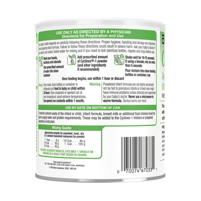 Cyclinex®-1 Amino Acid-Modified Infant Formula With Iron, 14.1 oz. Can, 1 Each () - Img 3