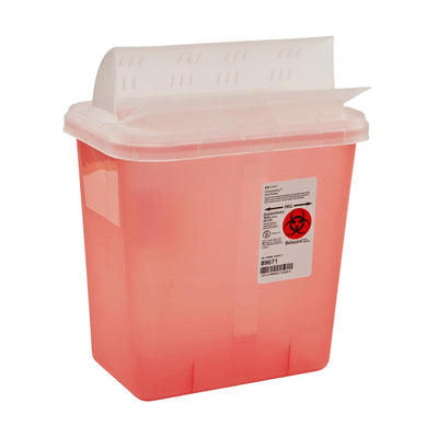 SharpSafety™ Multi-purpose Sharps Container, 2 Gallon, 12¾ x 7¼ x 10½ Inch, 1 Each () - Img 1