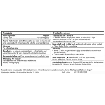 CareAll Menthol Topical Pain Relief, 1 Case of 72 (Over the Counter) - Img 3