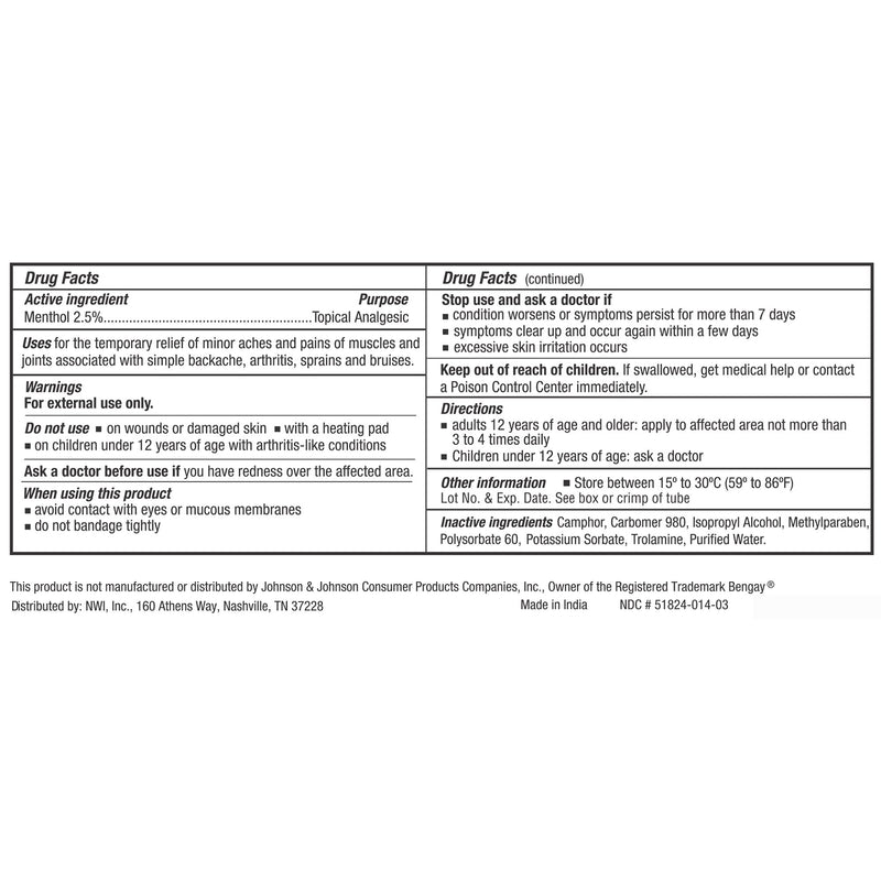 CareAll Menthol Topical Pain Relief, 1 Each (Over the Counter) - Img 3