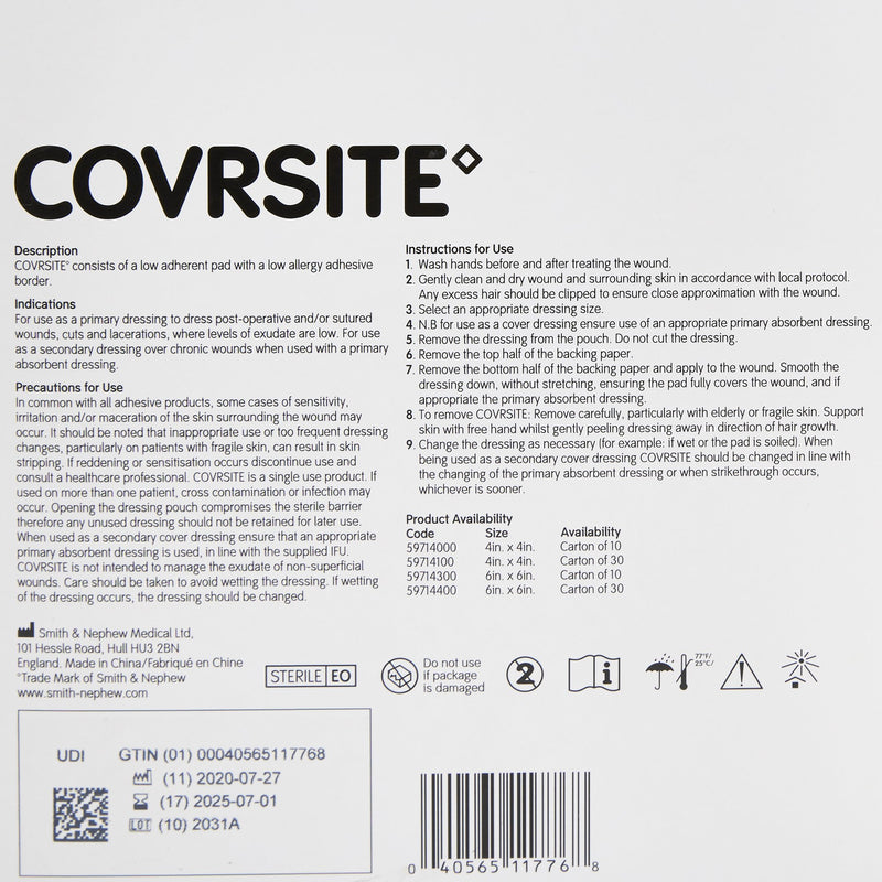 Covrsite Composite Dressing, 6 x 6 Inch, 1 Case of 300 () - Img 5