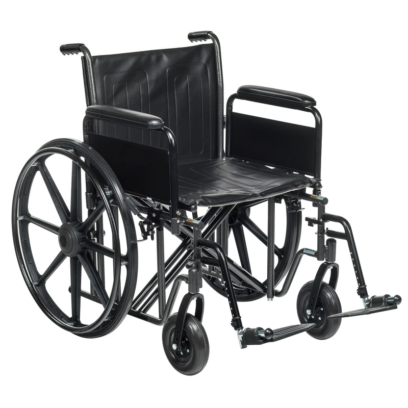 McKesson Bariatric Wheelchair, 22-Inch Seat Width, 1 Case (Mobility) - Img 1