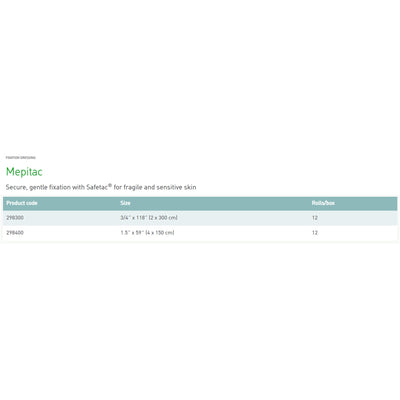 Mepitac® Silicone Medical Tape, 3/4 x 118 Inch, Tan, 1 Pack (General Wound Care) - Img 2